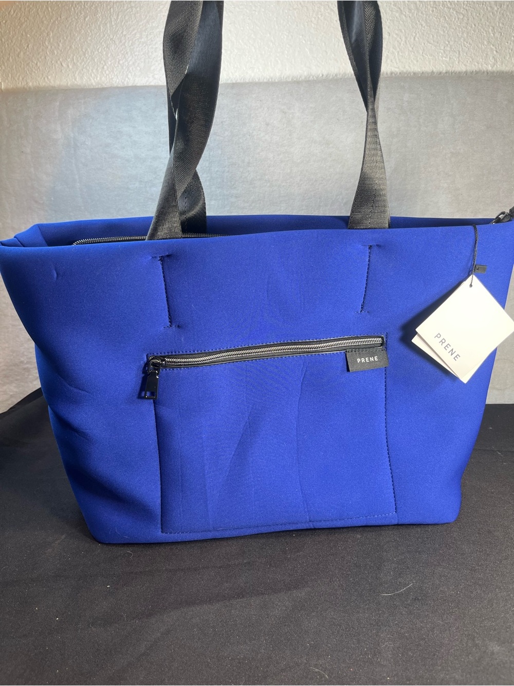 THE TRAVELLER BAG-CHLOE FISHER X PRENE(COBALT) NEOPRENE TOTE BAG Blue